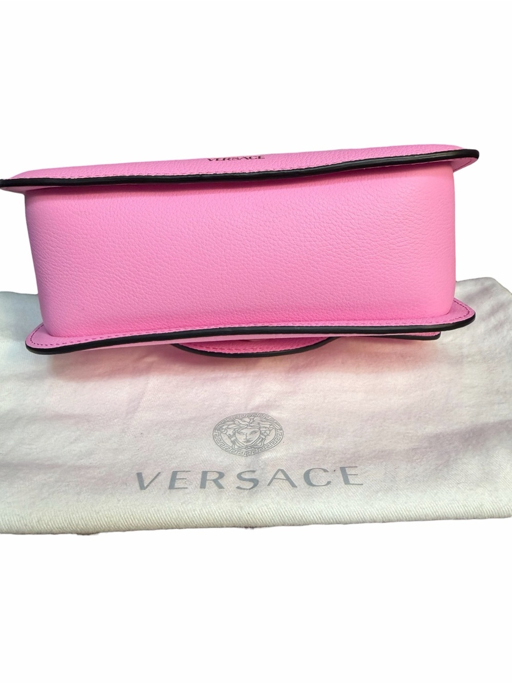 Versace La Medusa Vitello Shoulder Crossbody Bag in Pink Paradise     (A818) - Picture 8 of 16